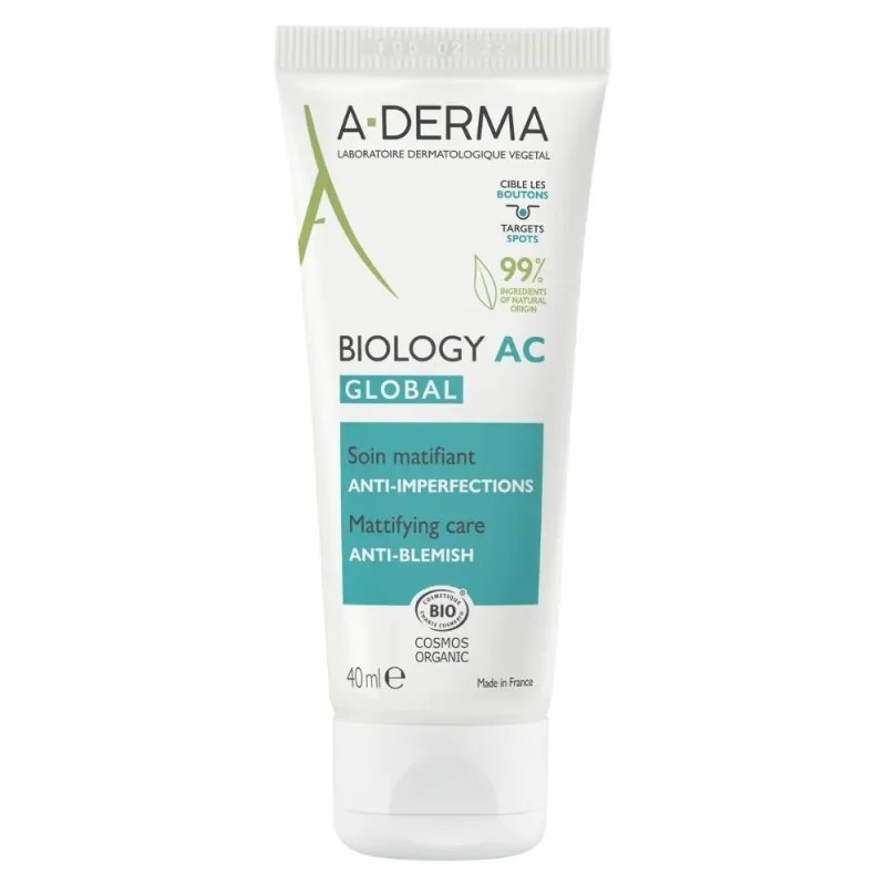 A-DERMA A-Derma Biology AC Global Soin Matifiant Anti-Imperfections – 40ml