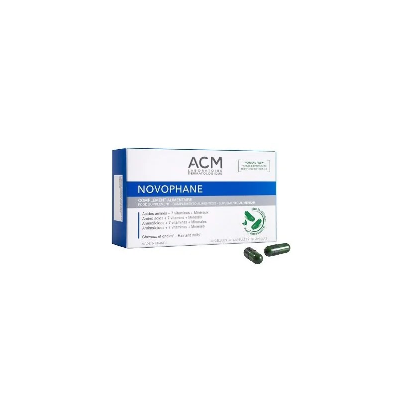 ACM ACM NOVOPHANE ONGLES ET CHEVEUX 60 GÉLULES