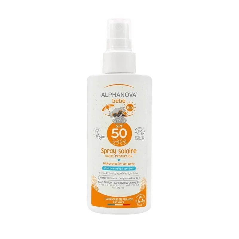 alphanova ALPHANOVA  SPRAY SOLAIRE BEBE SPF50 BIO 125g