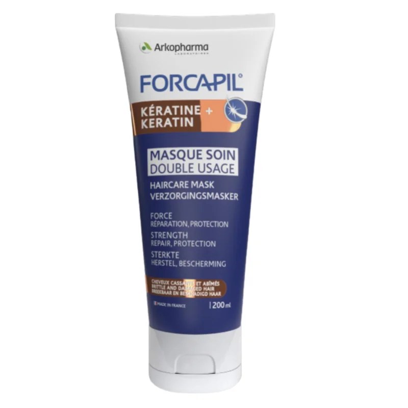 ARKOPHARMA Forcapil Kératine Masque Soin Double Usage 200ml