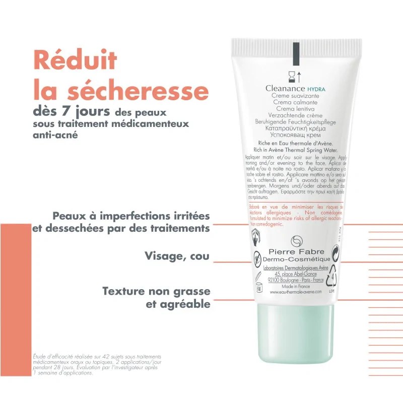 AVENE AVENE CLEANANCE HYDRA CRÉME APAISANTE 40 ML — vue 3