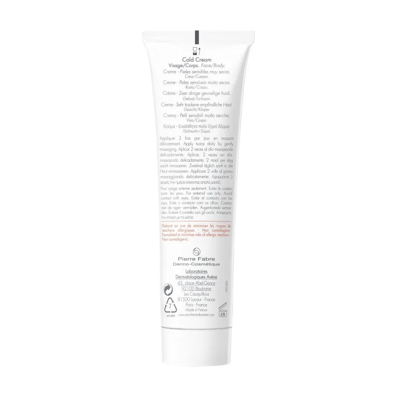 AVENE AVENE COLD CREAM CREME 100ML — vue 3