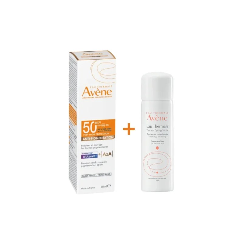 AVENE EAU THERMALE AVÈNE Solaire Anti-Pigmentation Spf50+ 40ml ACHETE + Eau Thermale Offerte
