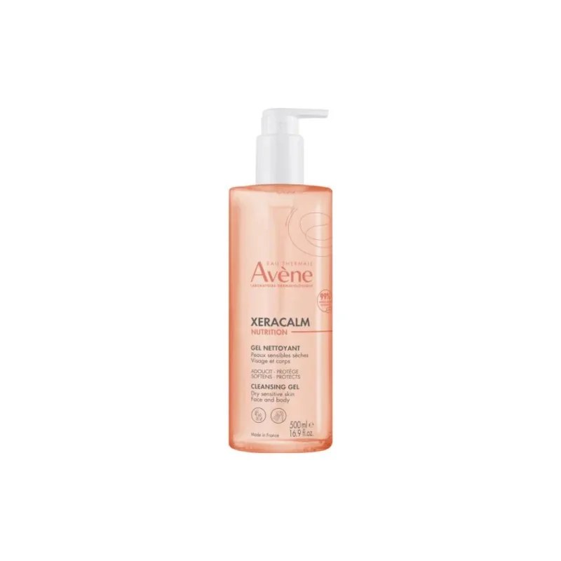 AVENE Avène Eau Thermale – XERACALM NUTRITION Gel nettoyant peaux sensibles, sèches 500ml