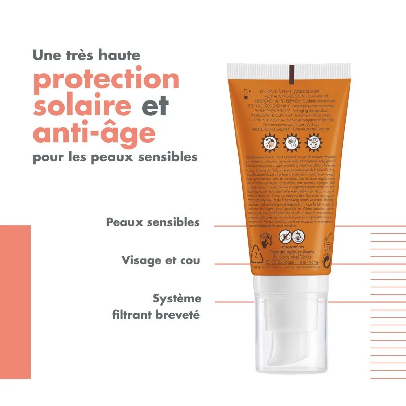AVENE AVENE SOLAIRE ANTI-ÂGE TRÈS HAUTE PROTECTION SOLAIRE SPF 50+ — vue 3