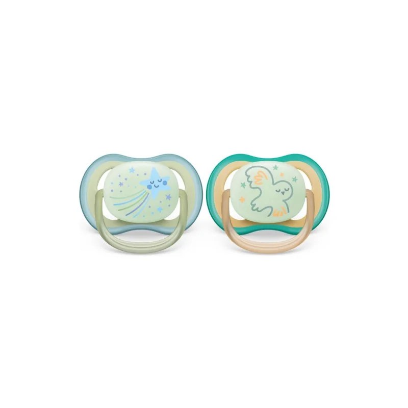 AVENT Avent Sucette Ultra Air Night Time 0-6m Scf376/18 Boy