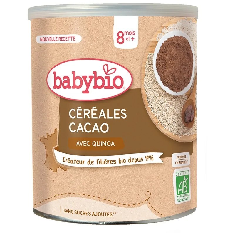 BABYBIO BABYBIO CÉRÉALES CACAO AVEC QUINOA 220G