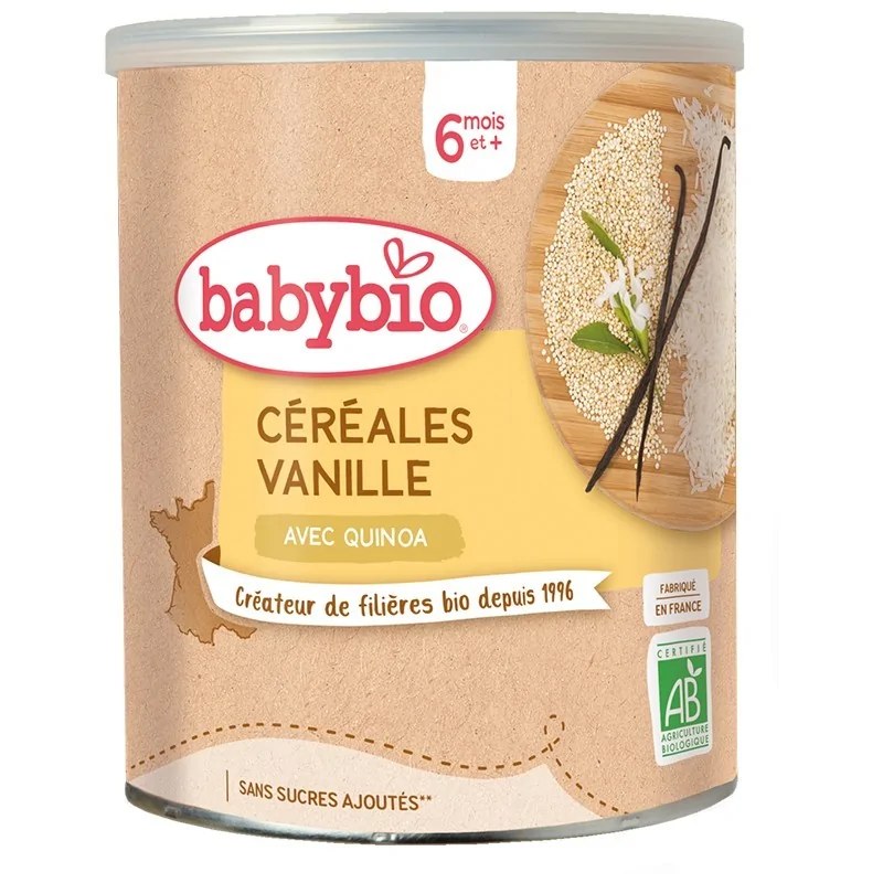 BABYBIO BABYBIO CÉRÉALES VANILLE AVEC QUINOA 220G
