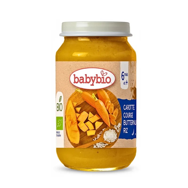 BABYBIO Babybio Petit Pot Carotte Courge Butternut Riz 200g