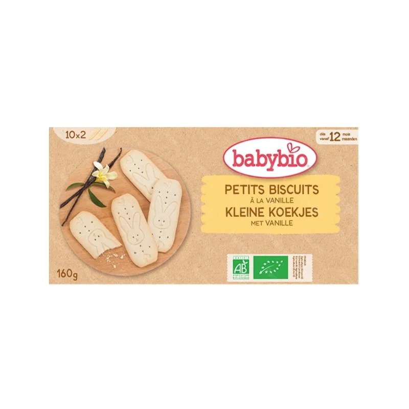 BABYBIO Babybio Petits Biscuits à la Vanille 160G