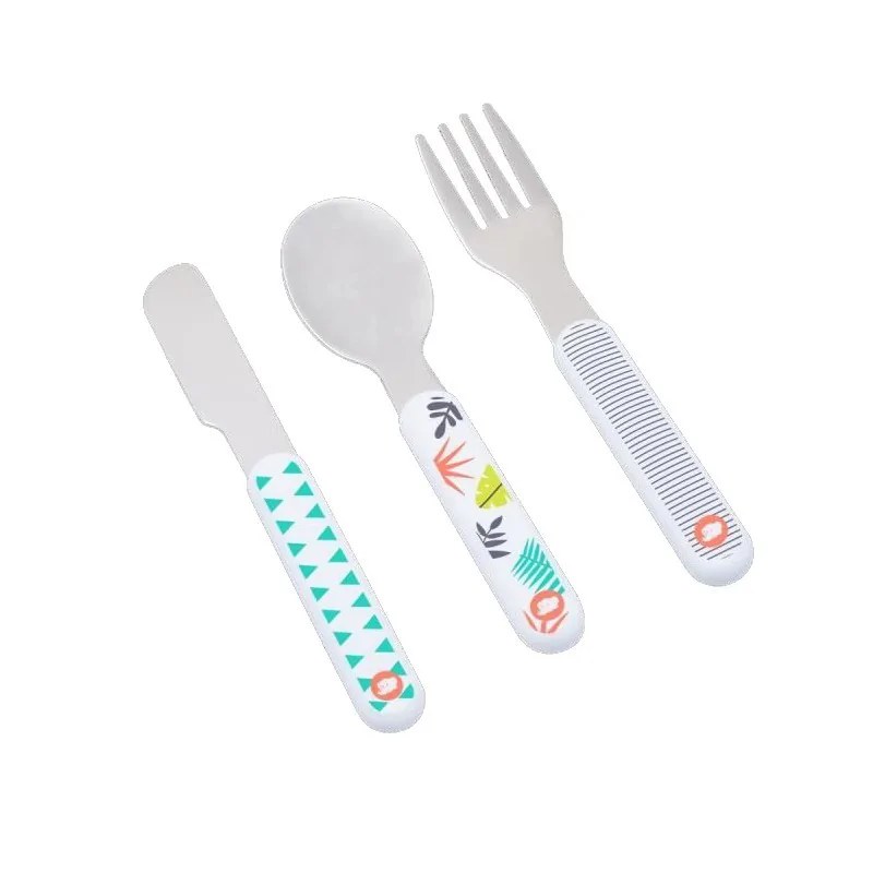 Bébé Confort BÉBÉ CONFORT  3 COUVERTS EN METAL - JUNGLE VIBES 8297