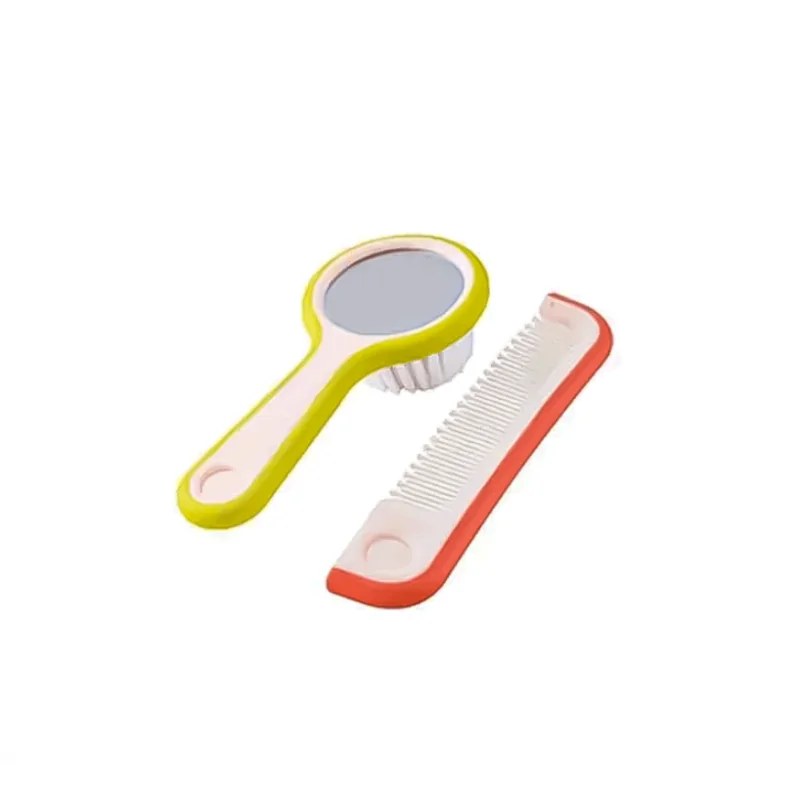 Bébé Confort BEBE CONFORT BROSSE ET PEIGNE AVEC MIROIR - PB  JAUNE