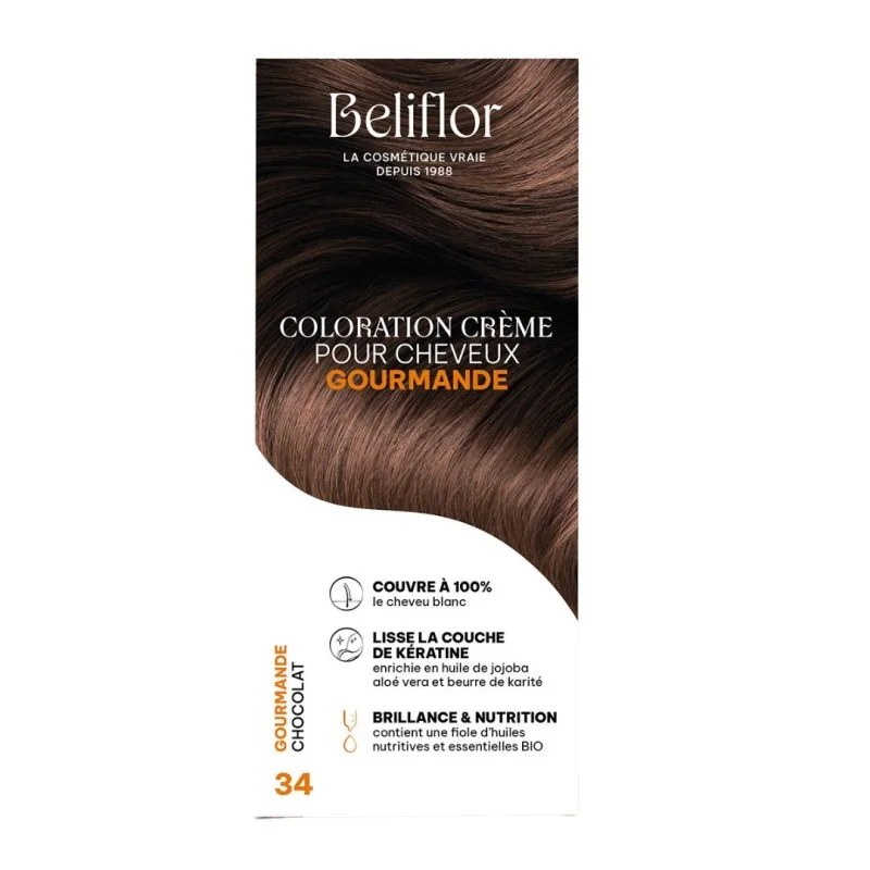 Beliflor Beliflor UNIDOSE N° 34 COULEUR GOURMANDE CHOCOLAT120ml