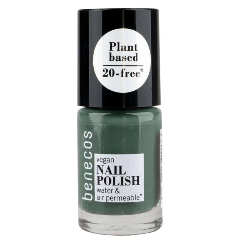 BENECOS BENECOS NAIL POLISH - SAGE GREEN - PERMÉABLE À L'EAU ET À L'OXYGÈNE 5ML