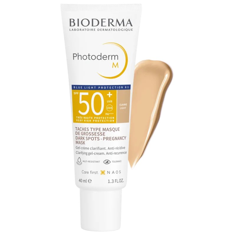 BIODERMA Bioderma Photoderm M Gel-Crème Solaire Anti-Taches Clarifiante Teintée Claire Spf50 – 40ml