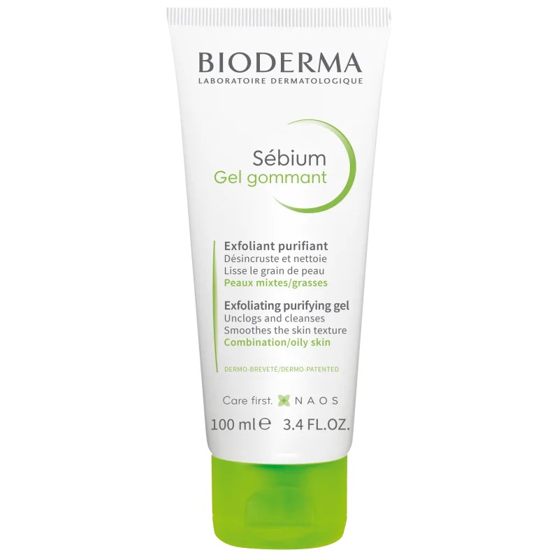 BIODERMA BIODERMA SEBIUM GEL GOMMANT PURIFIANT 100ml Désincruste Et Nettoie
