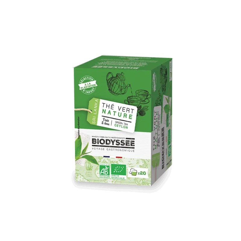 BIODYSSEE BIODYSSEE THE VERT NATURE CEYLAN 20 sachets