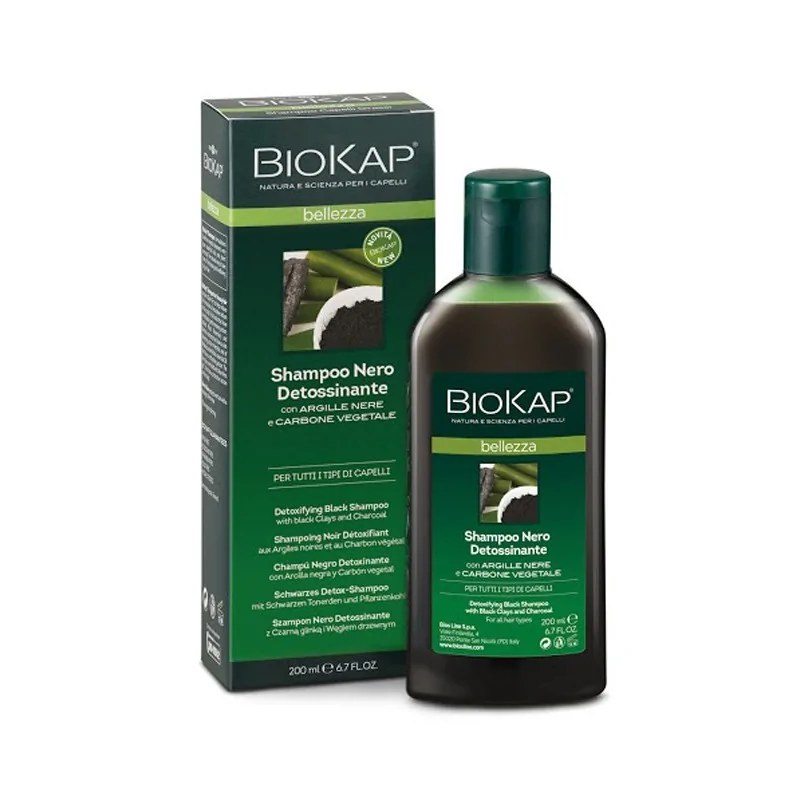 Biokap Biokap Shampoing noir detoxifiant Belleza  200 ml