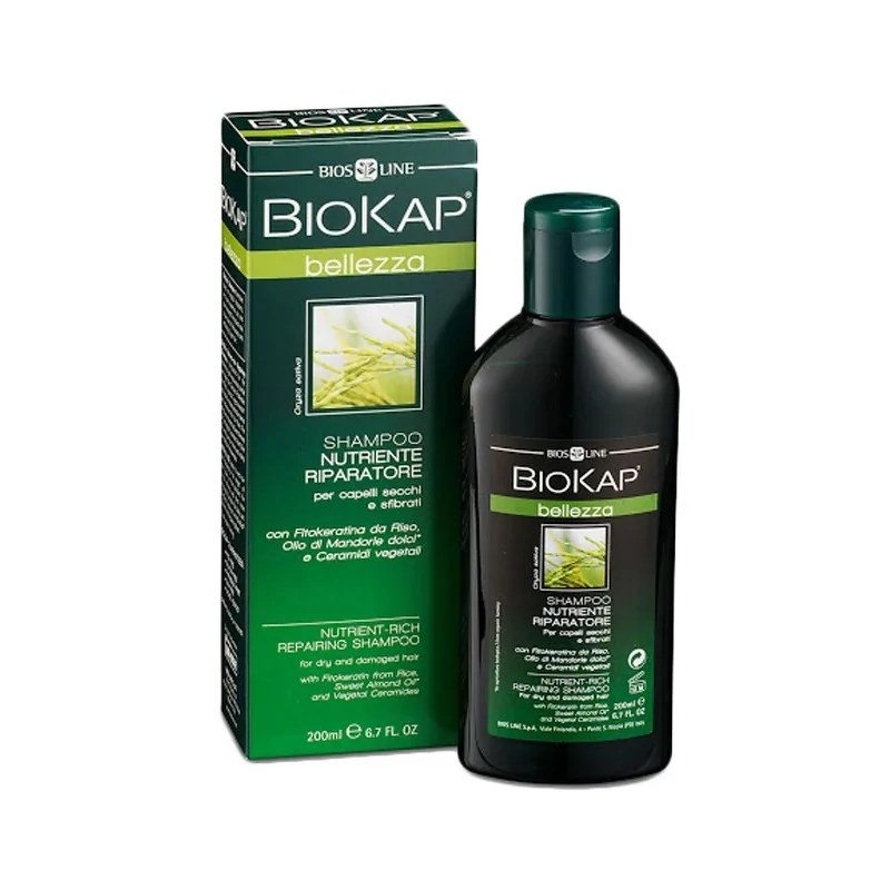 Biokap Biokap  Shampoing nourrissant et réparateur Belleza Cheveux secs  200 ml