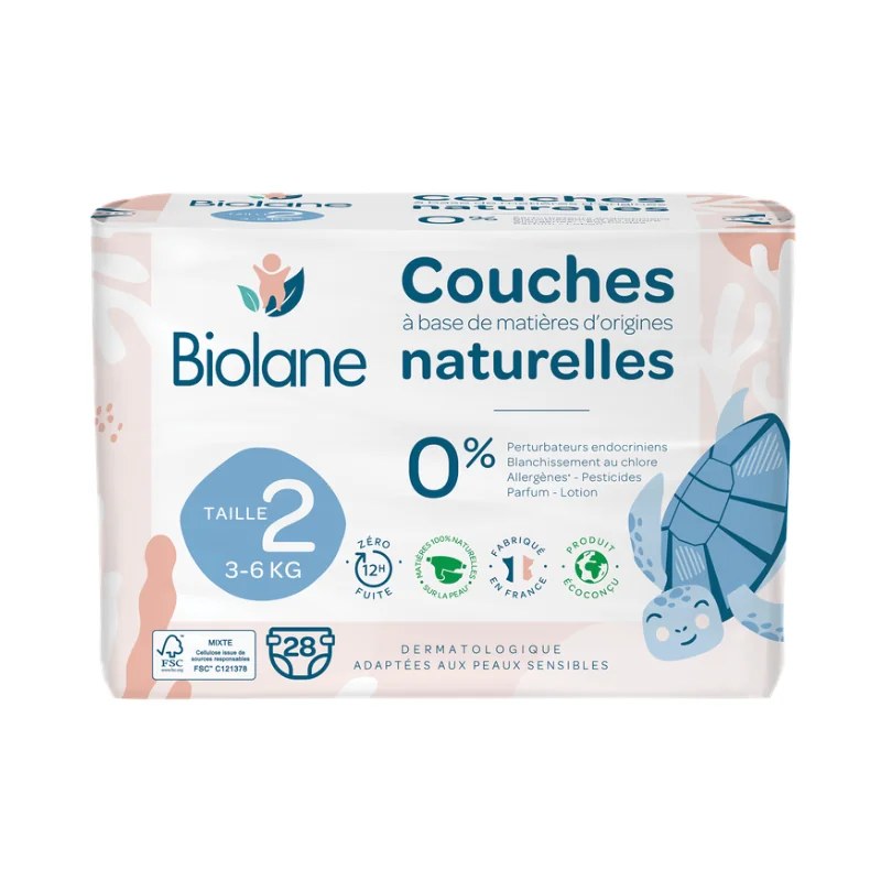 Biolane Biolane Couches écologiques - Taille 2