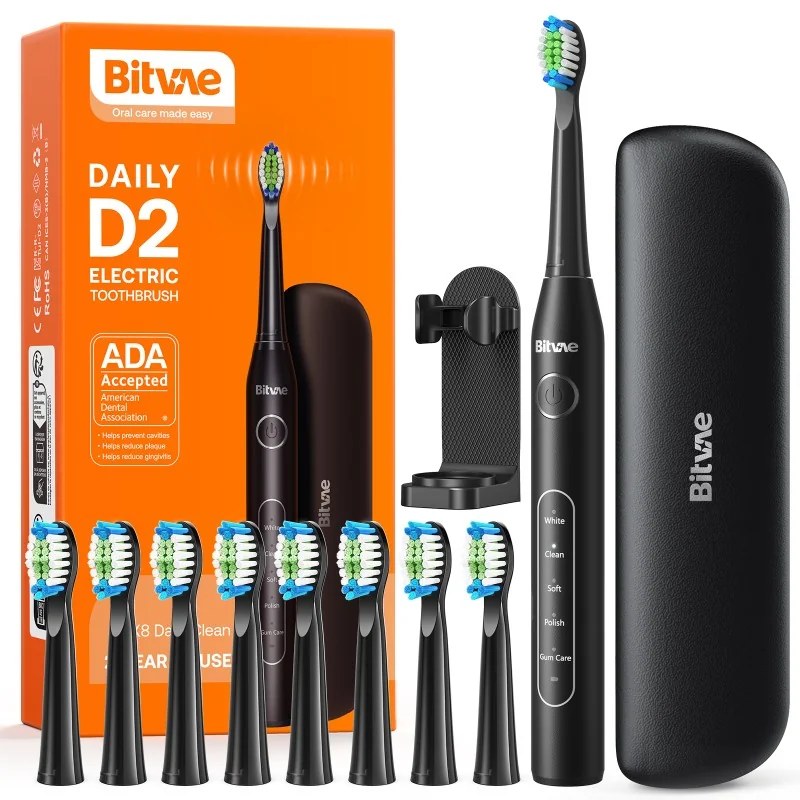 Bitvae Bitvae BVD2 brosse à dents électrique 8 têtes