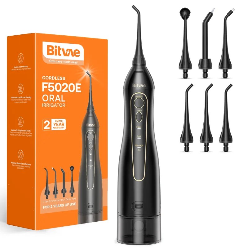 Bitvae Bitvae  Jet dentaire à eau F5020E étanche IPX7 rechargeable noir