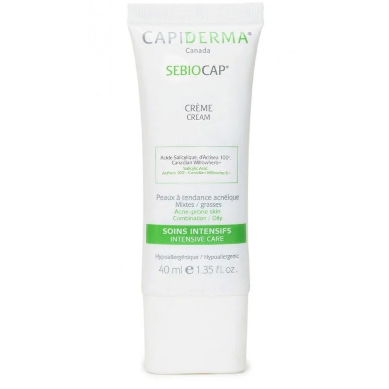 CAPIDERMA CAPIDERMA SEBIOCAP CRÈME VISAGE POUR PEAUX À TENDANCE ACNÉIQUE 40ML