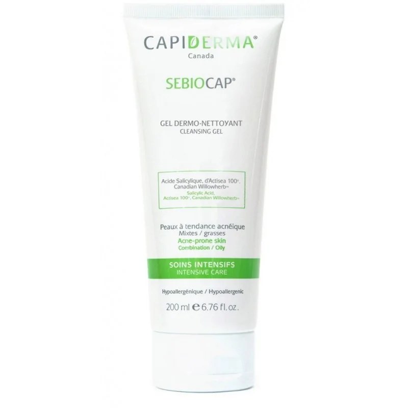 CAPIDERMA CAPIDERMA SEBIOCAP GEL DERMO-NETTOYANT POUR PEAUX À TENDANCE ACNÉIQUE 200ML