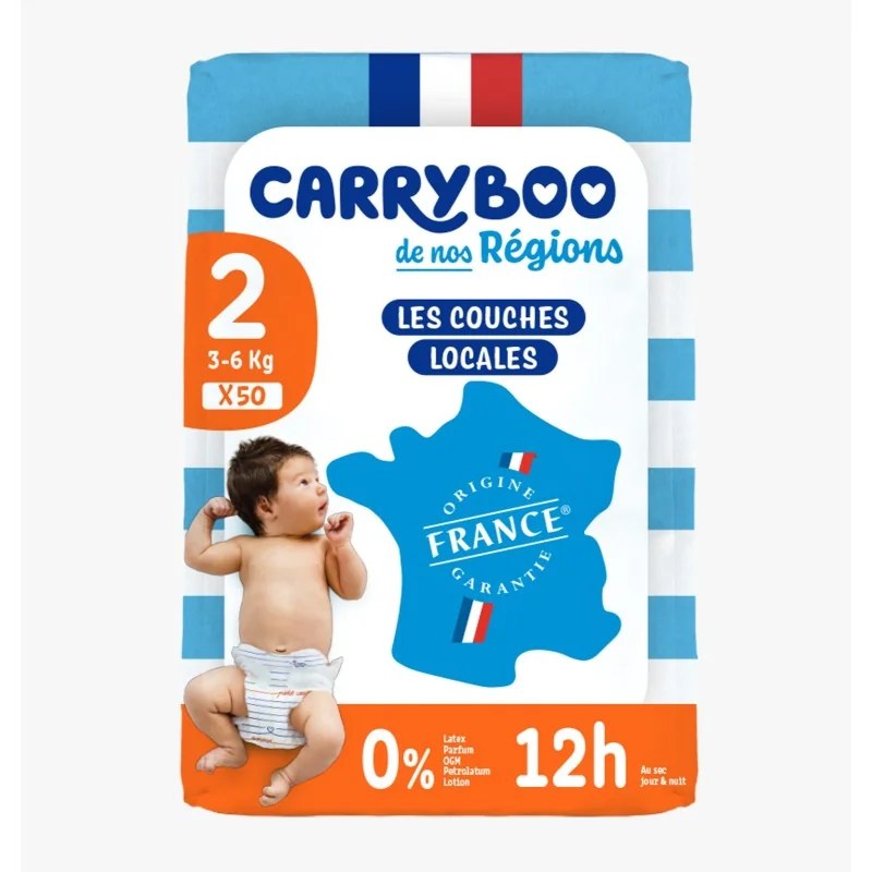 CARRYBOO CARRYBOO COUCHES T2 (3-6KG) X50U