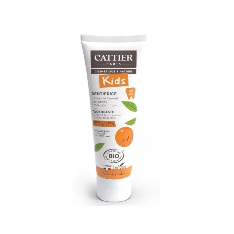 CATTIER CATTIER Dentifrice 7 ans et + goût orange - tube 50 ml
