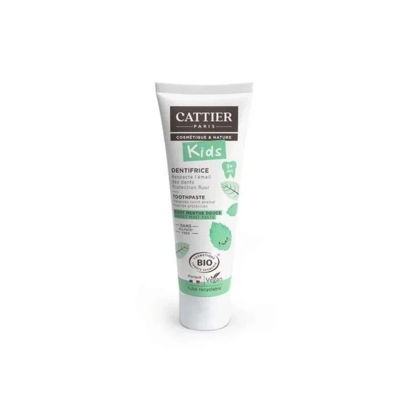CATTIER Cattier  DENTIFRICE 7 ANS + GOUT MENTHE DOUCE 50ml