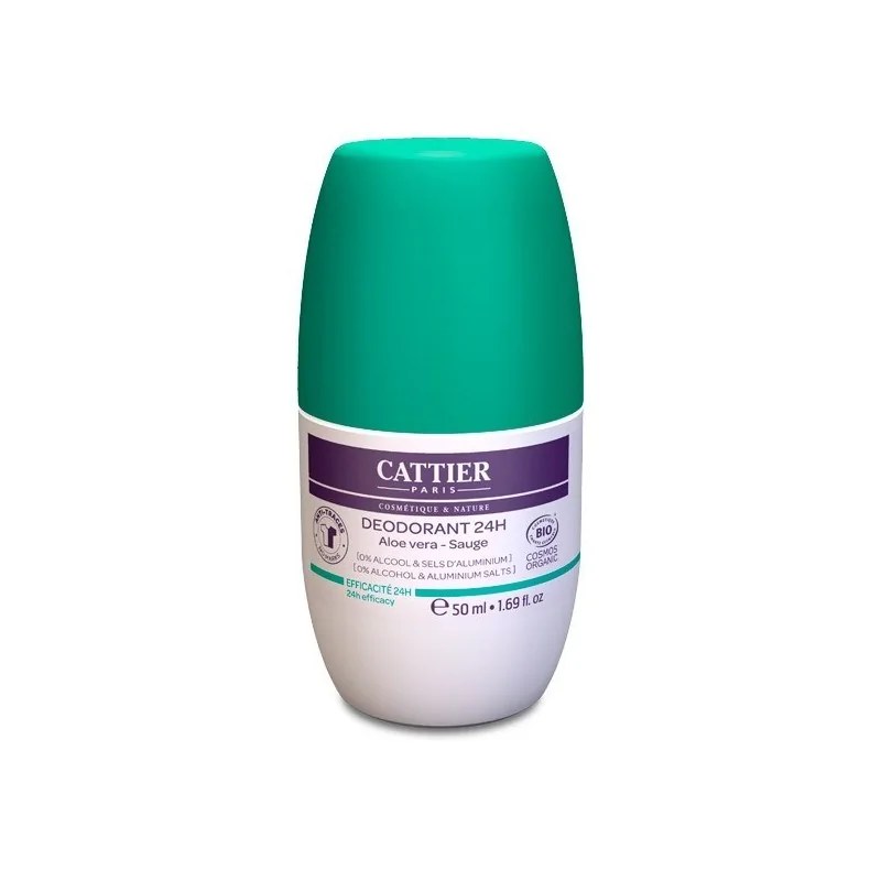 CATTIER CATTIER DÉODORANT 24H ROLL-ON ANTI-TRACES 50 ML