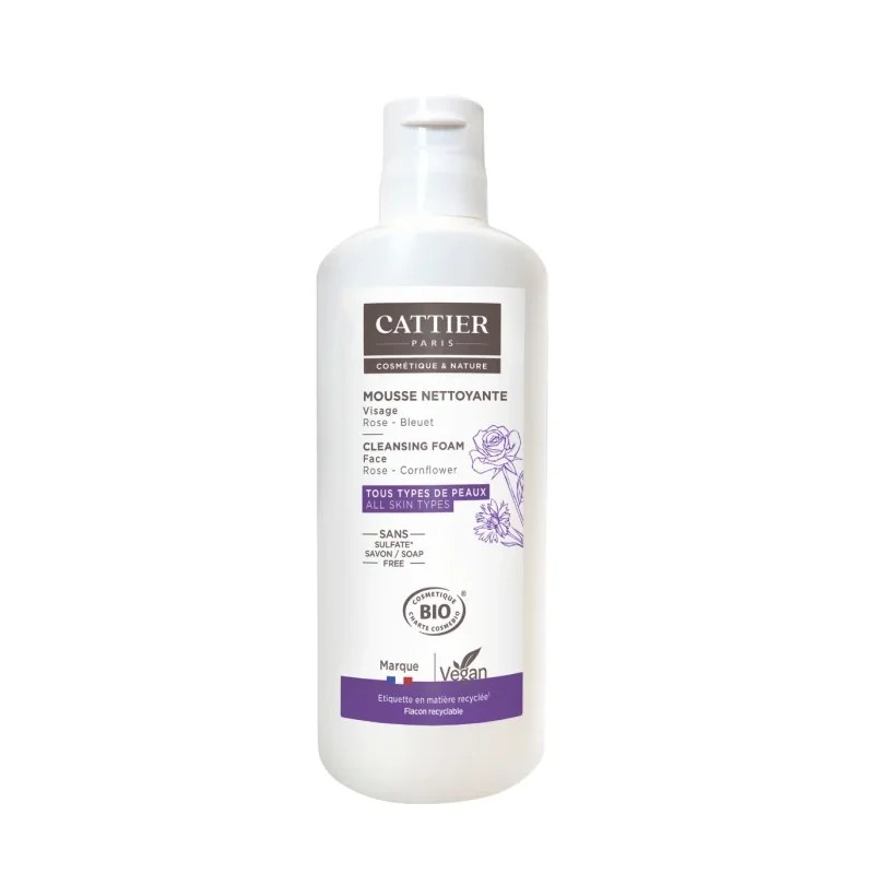 CATTIER Cattier MOUSSE NETTOYANTE VISAGE- NUAGE CELESTE 150ml