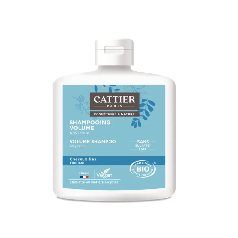 CATTIER CATTIER SHAMPOOING VOLUME - 0% SULFATE CHEVEUX FINS 250 ML