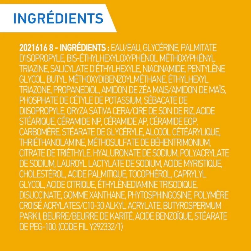 CERAVE   CeraVe Crème Hydratante Visage SPF50 Peaux Normales À Sèches  40ml — vue 5