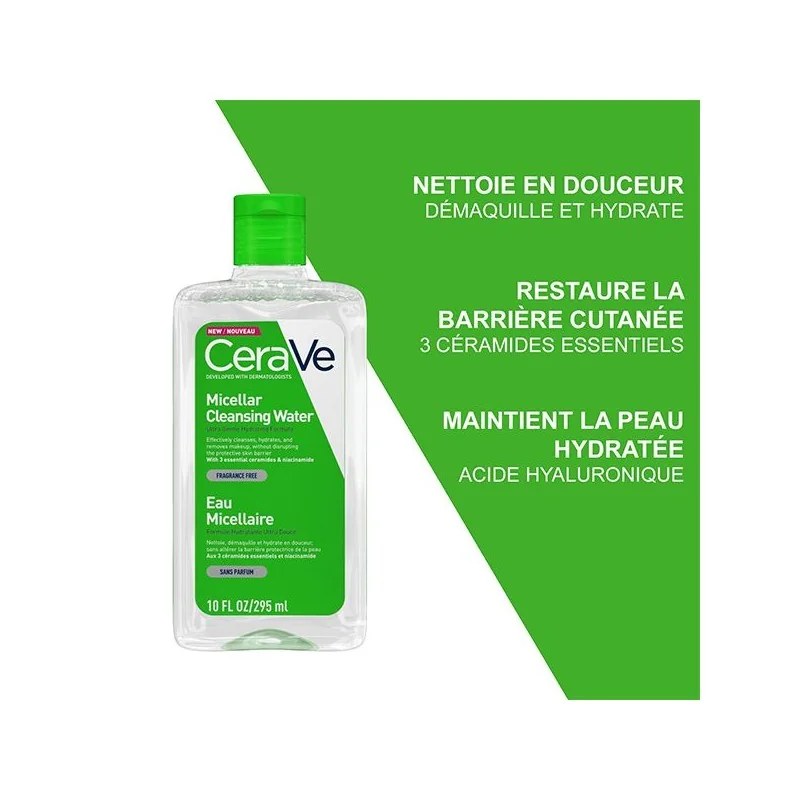 CERAVE   CERAVE EAU MICELLAIRE HYDRATANTE 295 ML — vue 2