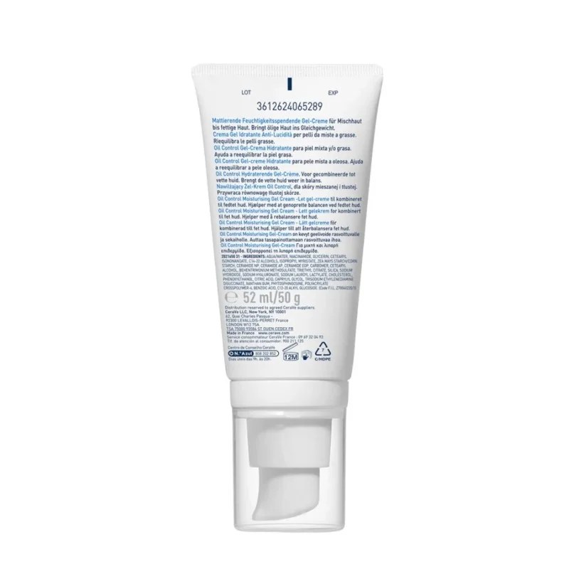 CERAVE   Cerave Gel-Crème Hydratant Oil Control Visage 52 ml — vue 2