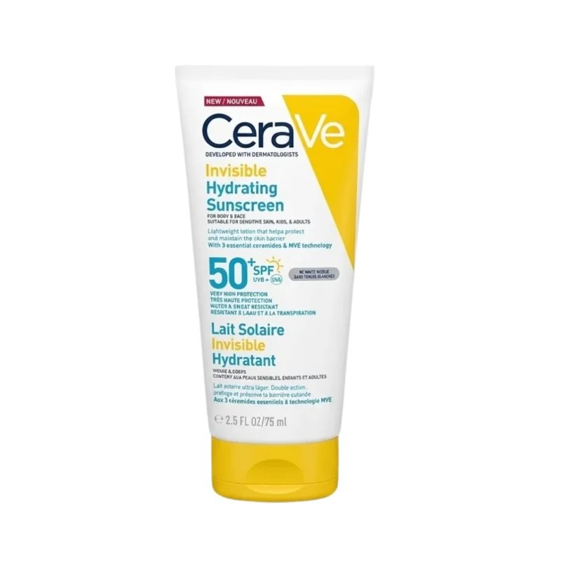CERAVE   CeraVe Lait solaire invisible hydratant SPF50+  75ML