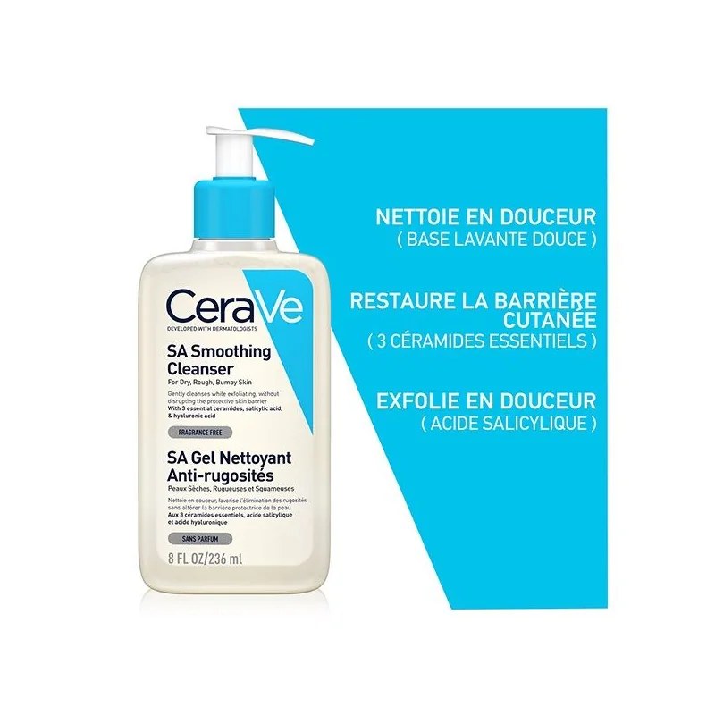CERAVE   CERAVE SA Gel Nettoyant Anti Rugosités 236ml — vue 3