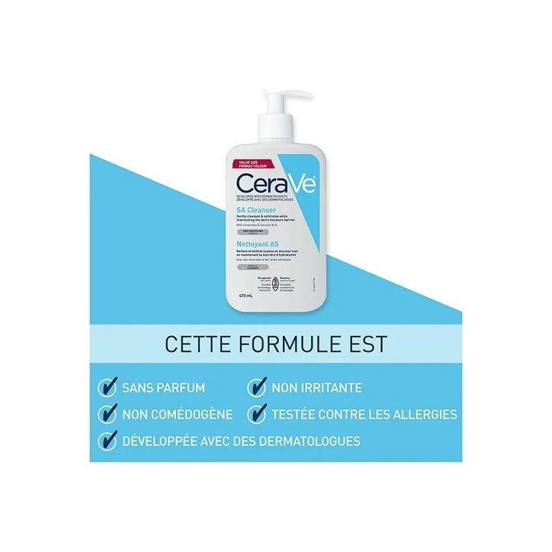 CERAVE   CERAVE SA Gel Nettoyant Anti Rugosités 236ml — vue 4