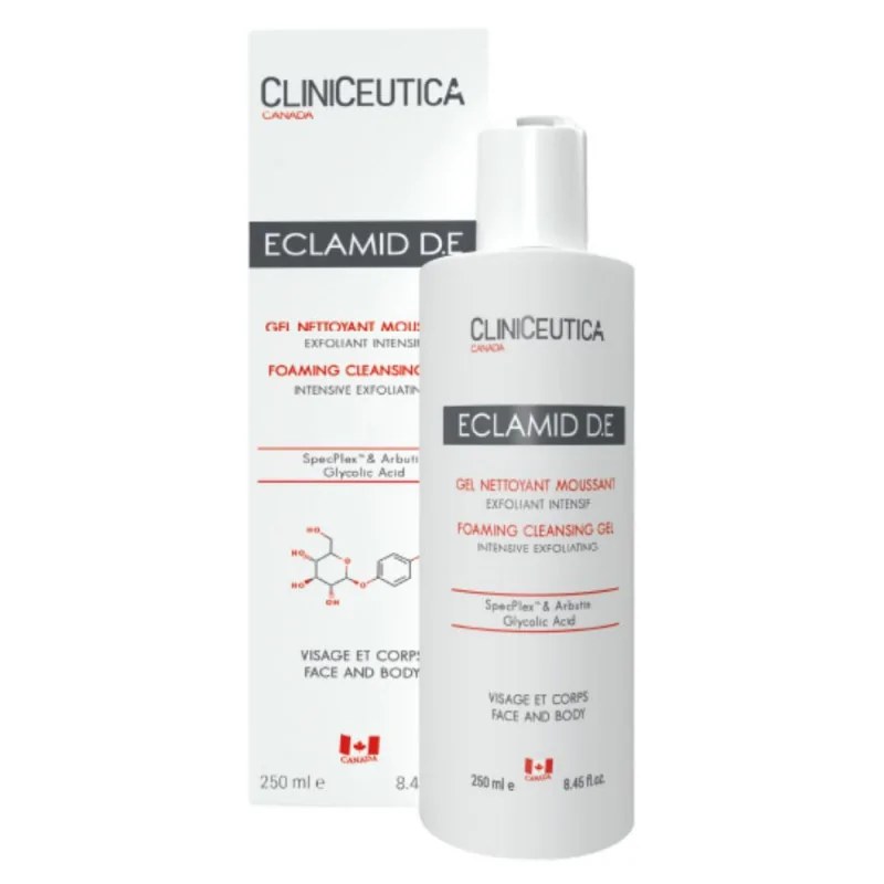 Cliniceutica  Cliniceutica Eclamid D.E Gel Nettoyant Moussant Exfoliant – 250ml — vue 2