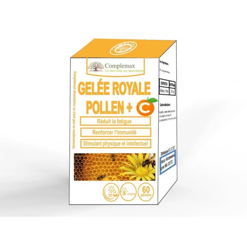 Complemax Complemax Gelee Royal Pollen + C 60 gelules