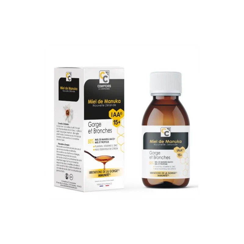 COMPTOIRS & COMPAGNIES Comptoirs & Compagnie SOLUTION BUVABLE GORGE ET BRONCHES 100ML