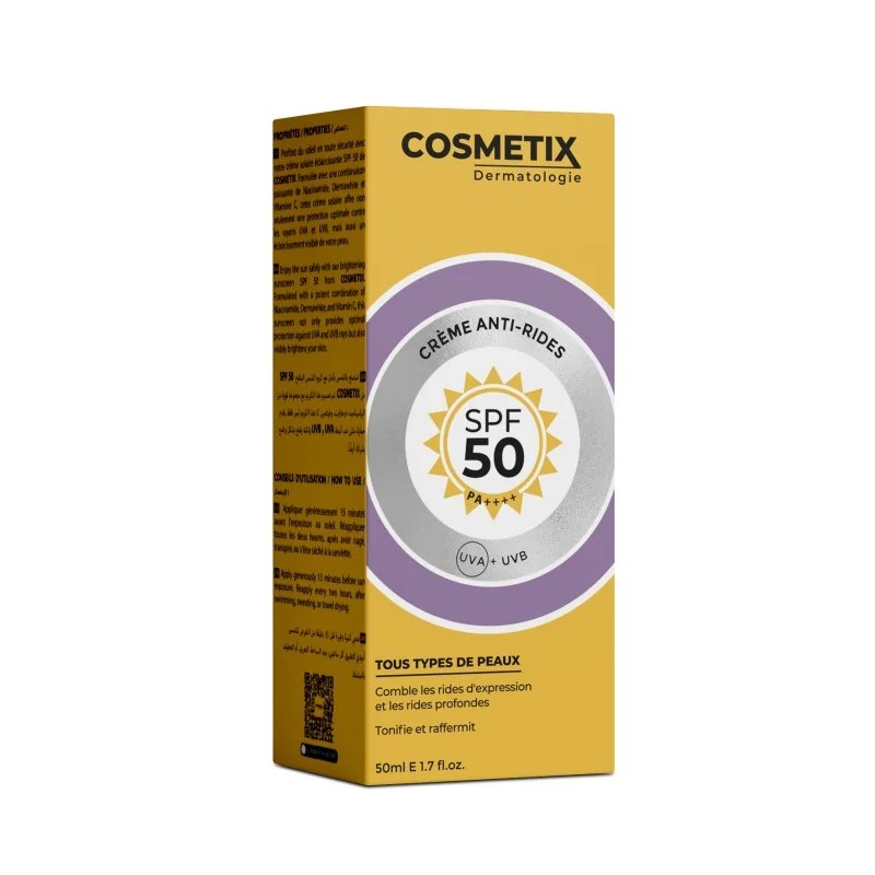 COSMETIX DERMATOLOGIE COSMETIX DERMATOLOGIE SOIN 2X1 ANTI-RIDES SPF50 50ml