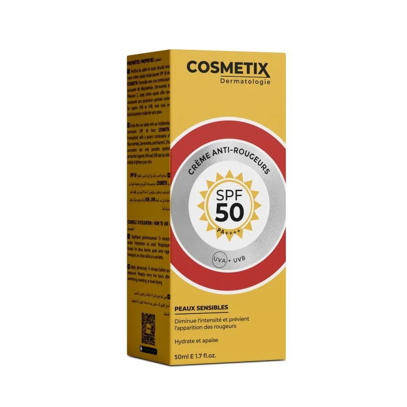 COSMETIX DERMATOLOGIE COSMETIX DERMATOLOGIE SOIN 2X1 ANTI-ROUGEURS SPF50 50ml