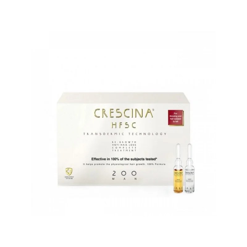 CRESCINA Crescina HFSC Transdermic Complet 200 Man 10+10*3.5ml