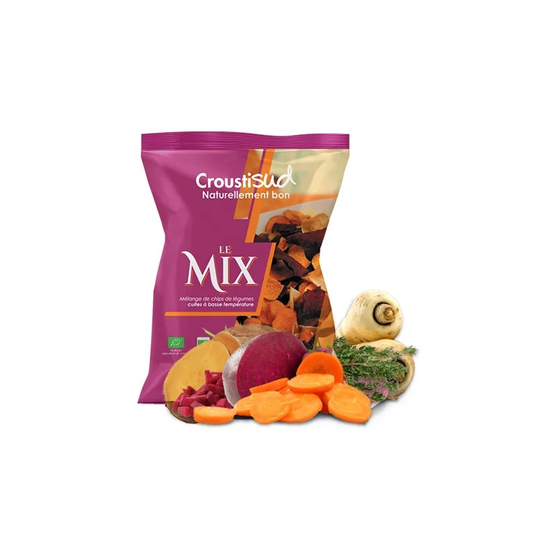 CROUSTISUD CROUSTISUD MELANGE DE CHIPS DE LEGUMES 90G