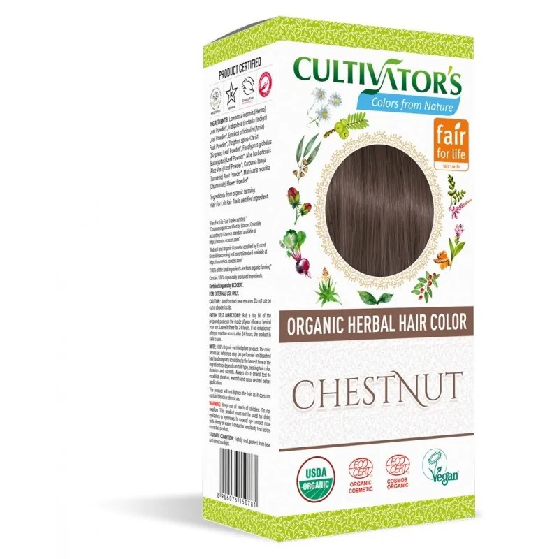 Cultivator's  CULTIVATORS ORGANIC HERBAL HIAR COLOR CHESTNUT