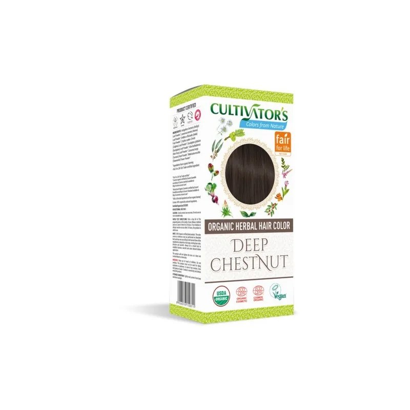 Cultivator's  CULTIVATORS ORGANIC HERBAL HIAR COLOR DEEP CHESTNUT