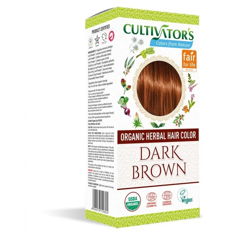 Cultivator's  CULTIVATORS ORGANIC HERBAL HIAR COLOR RARK BROWN